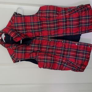 Plaid Puffy Down Vest
